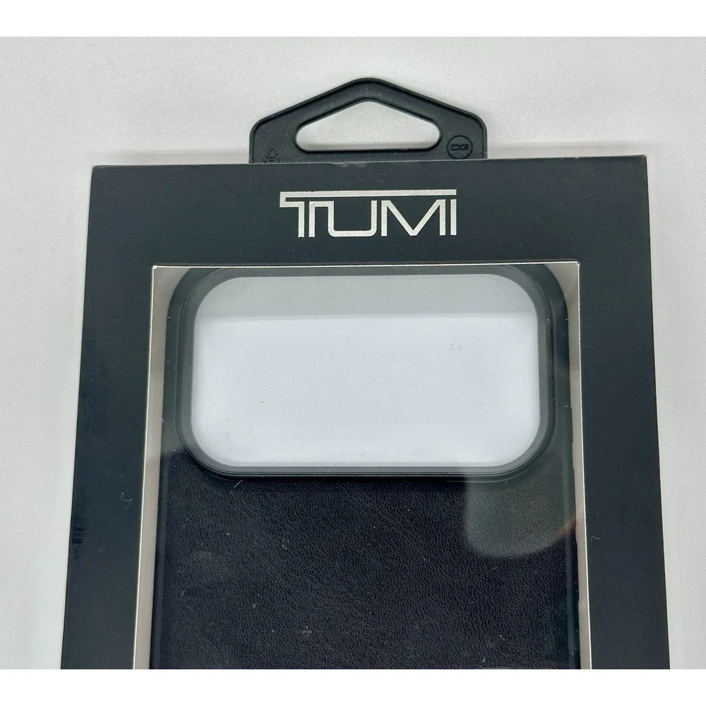 TUMI iPhone 17 Pro Max MagSafe Genuine Leather Protective Case Black New
